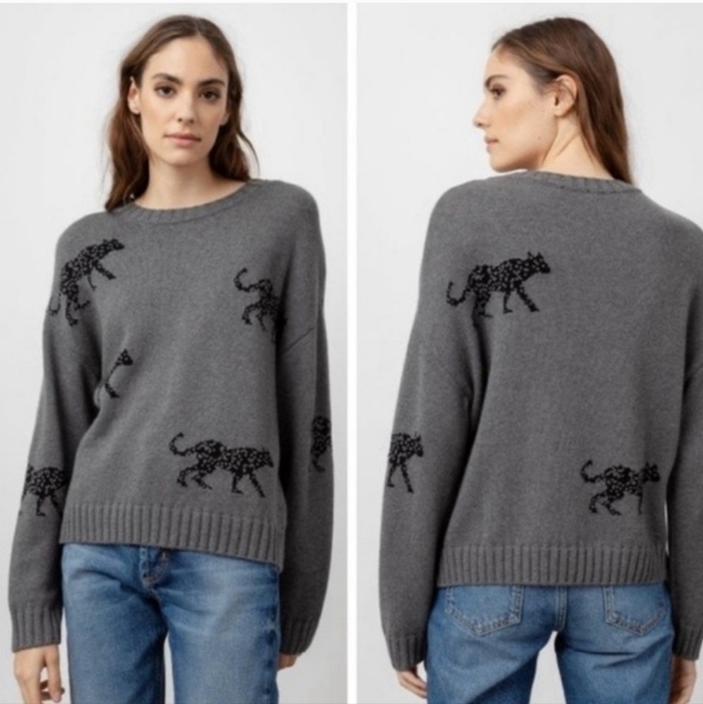 Rails Ash Jungle Cat Sweater